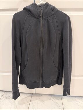 lululemon athletica Black Hooded Jacket with Subtle Seams